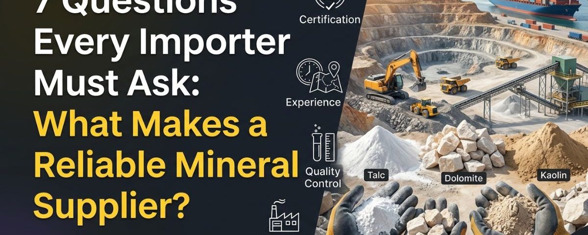 What Makes a Reliable Mineral Supplier? 7 Questions Every Importer Must Ask