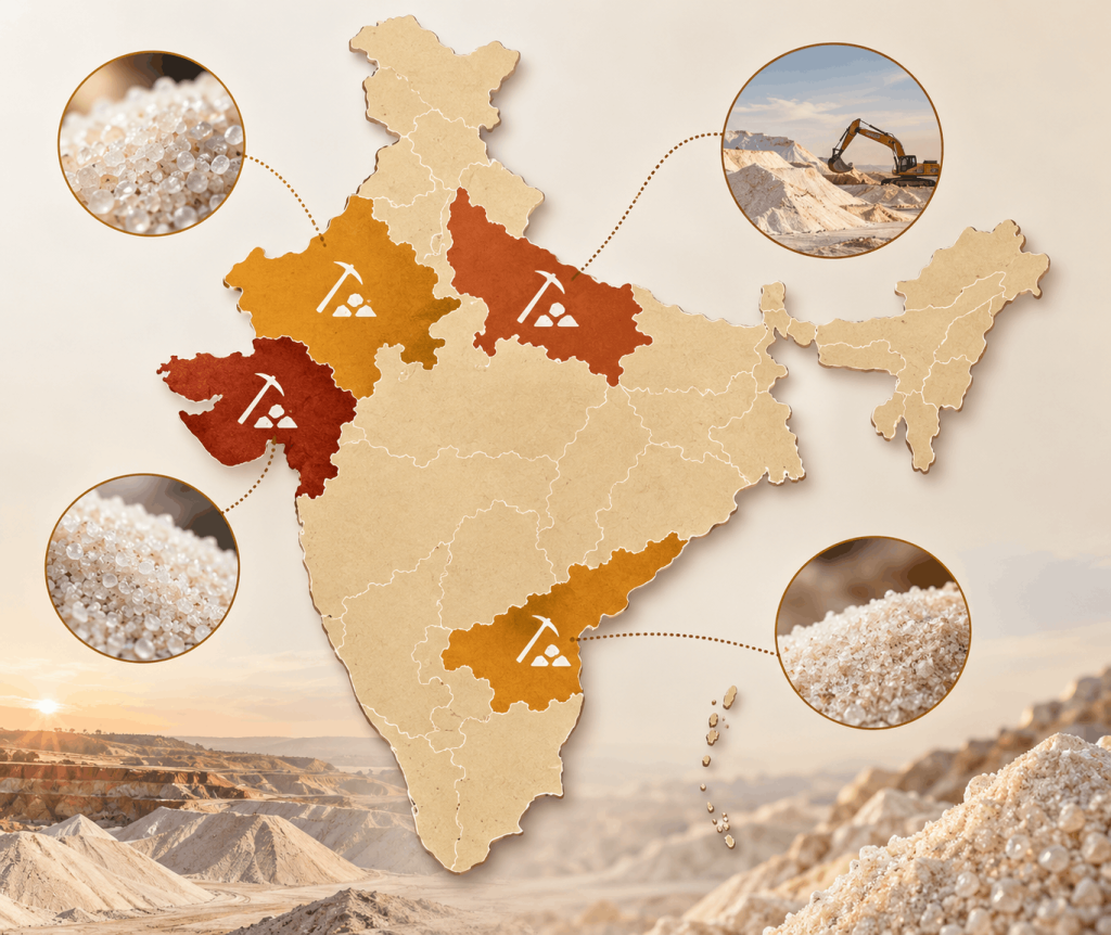 Top Silica Sand Producing States in India